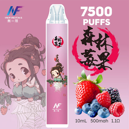 INF 無限電子煙 鬼滅之刃聯名款 7500 Puffs 一次性拋棄式電子煙｜20種口味-VAKA糖果雲煙館