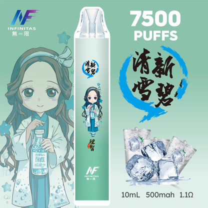 INF 無限電子煙 鬼滅之刃聯名款 7500 Puffs 一次性拋棄式電子煙｜20種口味-VAKA糖果雲煙館