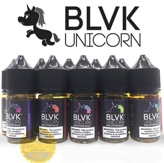 【BLVK 獨角獸】系列美國原裝進口小菸油-30ml容量-口味多樣-VAKA糖果雲煙館