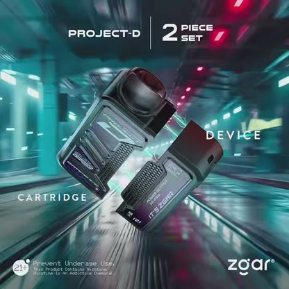 新品上市【Zgar冰熊卡帶主機+煙彈】 雾化量大 雙網狀加熱芯/11-18w功率調節 可拆卸電子煙主機套裝-VAKA糖果雲煙館